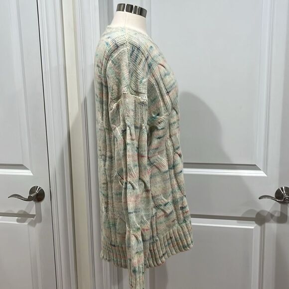 New! American Eagle AE Whoa So Soft Cable Knit Sweater Cozy & Colorful Size M - Picture 9 of 16